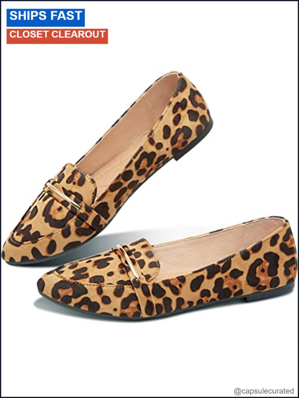 Pointy Toe Faux Suede Penny Loafer Slip On Comfort Work Flat